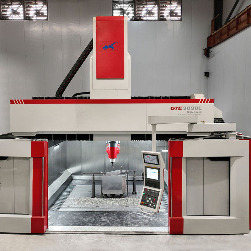 GTE3030C CNC Milling Machine with 0.0001° Minimum Indexing Angle for High-Precision Angular Milling and Large Workpiece Machining