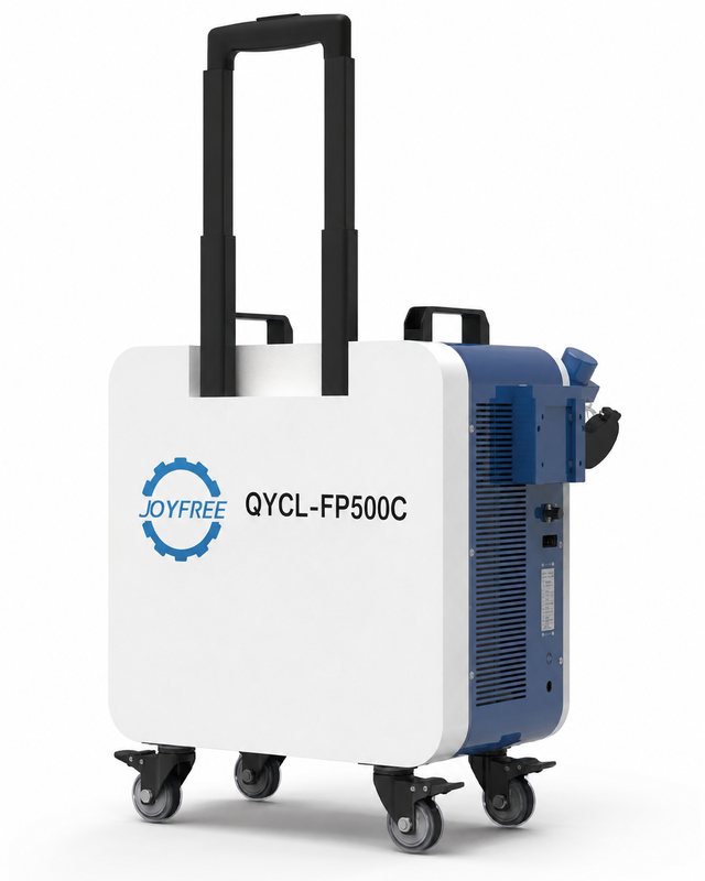 Top-Hat Pulse Fiber Laser Cleaning Machine for Rust Removal, Paint Stripping and Curved Surface Cleaning
